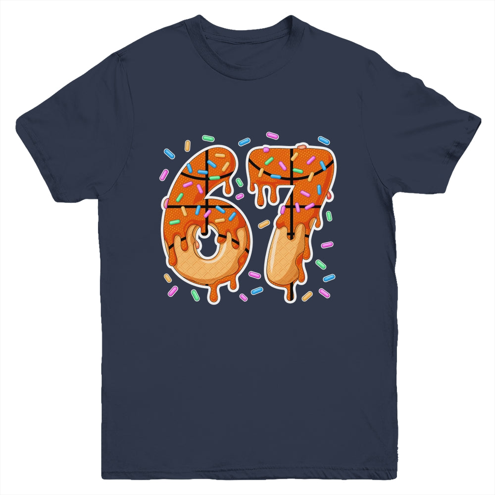 67 Ice Cream Drip Basketball Teens Boys Slang Six Seven Meme Youth Shirt | teecentury