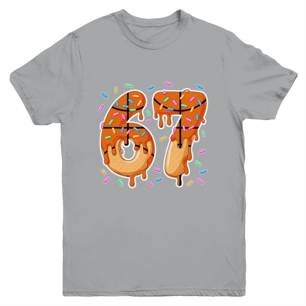 67 Ice Cream Drip Basketball Teens Boys Slang Six Seven Meme Youth Shirt | teecentury
