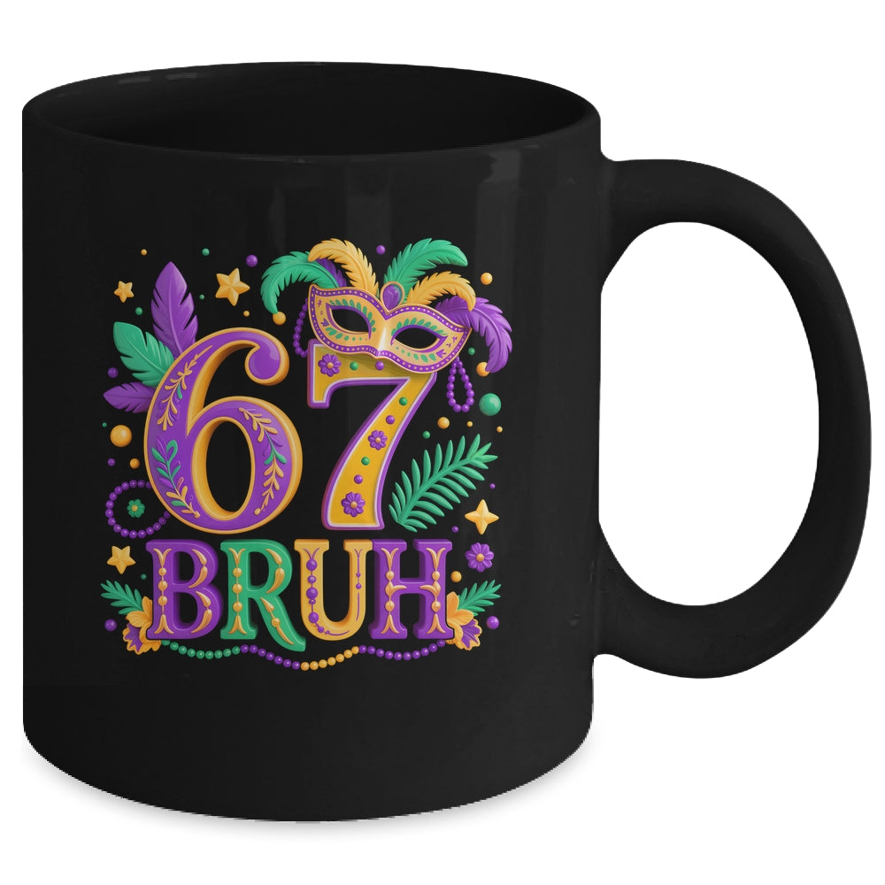 67 Mardi Gras Six Seven Meme Carnival Festive Boys Kids Mug | teecentury