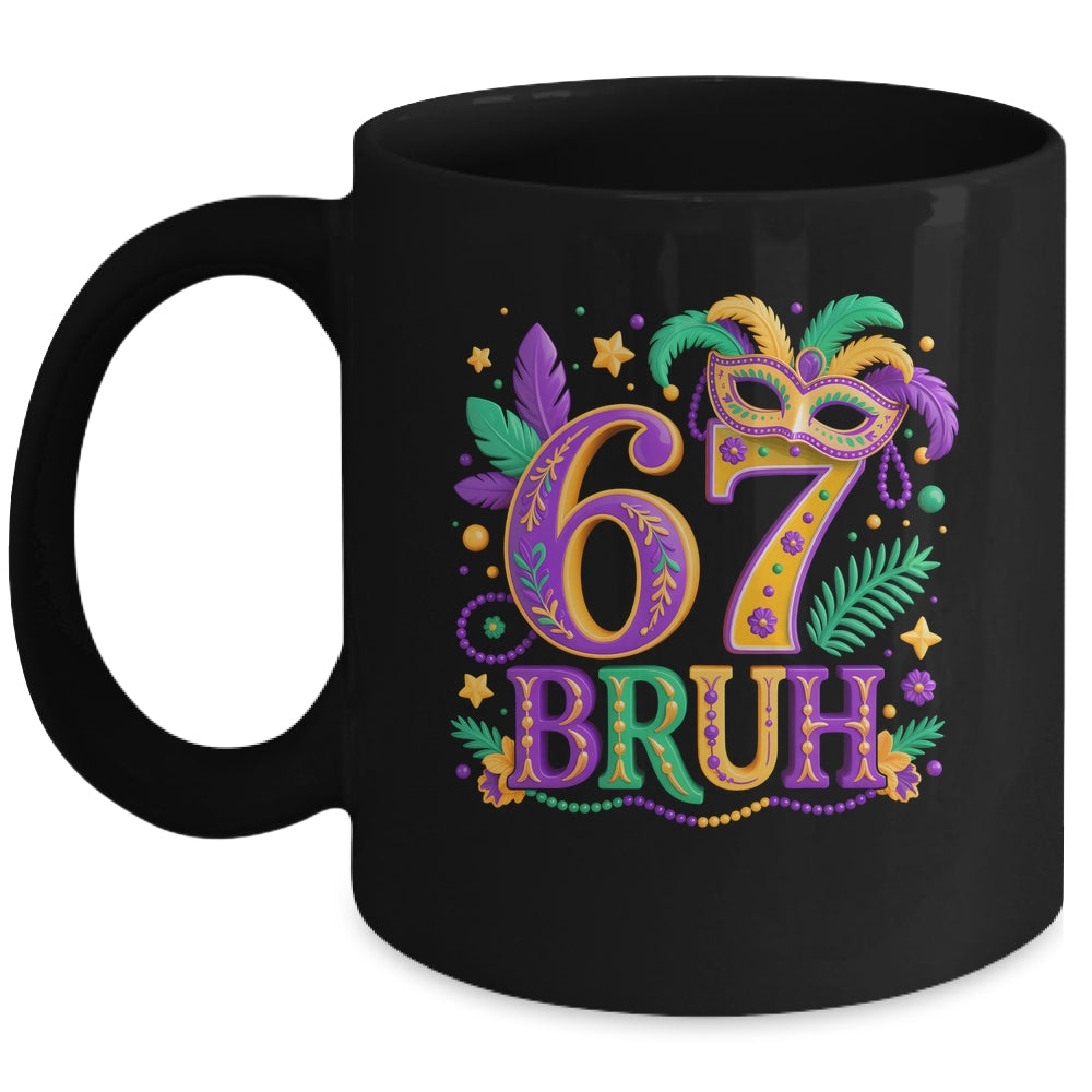 67 Mardi Gras Six Seven Meme Carnival Festive Boys Kids Mug | teecentury