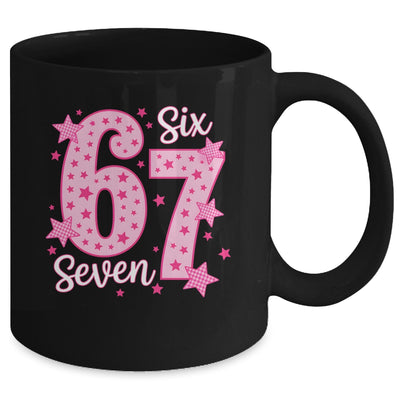 67 Meme Six Seven Pink Funny For Youth Girls Kids Mug | teecentury