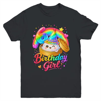 6Th Birthday Girl Dumpling Kawaii Pastel Anime 6 Years Old Youth Shirt | teecentury