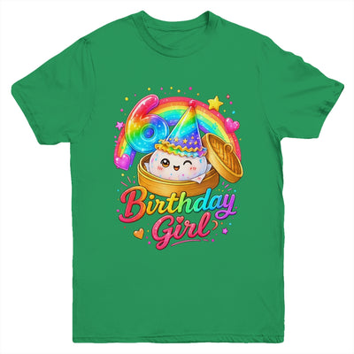 6Th Birthday Girl Dumpling Kawaii Pastel Anime 6 Years Old Youth Shirt | teecentury
