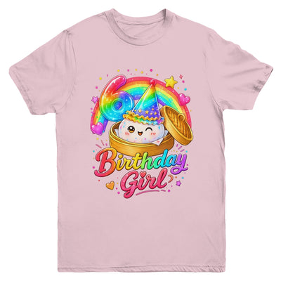 6Th Birthday Girl Dumpling Kawaii Pastel Anime 6 Years Old Youth Shirt | teecentury