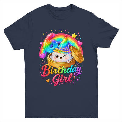 6Th Birthday Girl Dumpling Kawaii Pastel Anime 6 Years Old Youth Shirt | teecentury