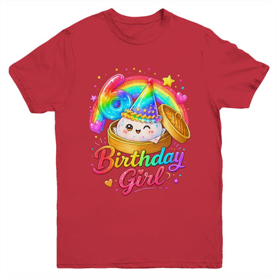 6Th Birthday Girl Dumpling Kawaii Pastel Anime 6 Years Old Youth Shirt | teecentury