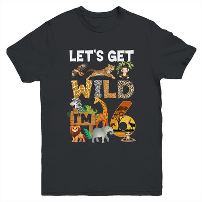 6 Year Old Zoo Birthday Safari Jungle Animal 6th Bday Youth Shirt | teecentury