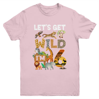 6 Year Old Zoo Birthday Safari Jungle Animal 6th Bday Youth Shirt | teecentury