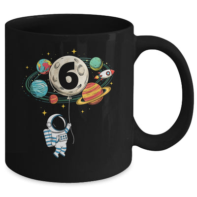 6 Years Old Birthday Boy Astronaut Space 6th Birthday Mug | teecentury
