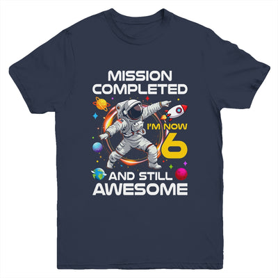 6th Birthday Astronaut 6 Years Old Outer Space Birthday Youth Shirt | teecentury