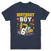 6th Birthday Boy 6 Years Old Excavator Three Decorations Youth Shirt | teecentury