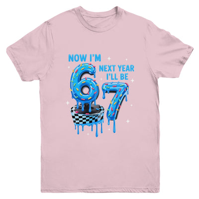6th Birthday Boy Checkered Drip Im 6 Year Old Next Be 7 Youth Shirt | teecentury