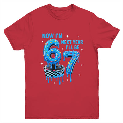 6th Birthday Boy Checkered Drip Im 6 Year Old Next Be 7 Youth Shirt | teecentury