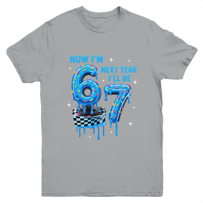 6th Birthday Boy Checkered Drip Im 6 Year Old Next Be 7 Youth Shirt | teecentury