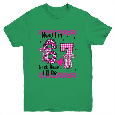 6th Birthday Girl Outfit Im 6 Year Old Birthday Next Be 7 Youth Shirt | teecentury