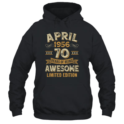 70 Years Awesome Vintage April 1956 70th Birthday Shirt & Hoodie | teecentury
