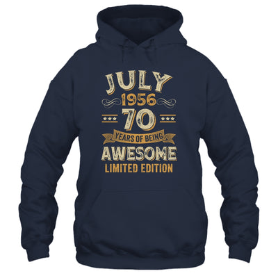 70 Years Awesome Vintage July 1956 70th Birthday Shirt & Hoodie | teecentury