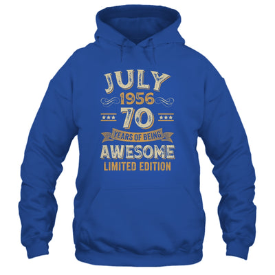 70 Years Awesome Vintage July 1956 70th Birthday Shirt & Hoodie | teecentury