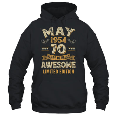 70 Years Awesome Vintage May 1954 70th Birthday Shirt & Hoodie | teecentury