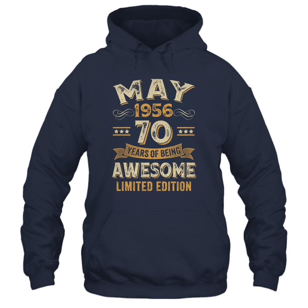 70 Years Awesome Vintage May 1956 70th Birthday Shirt & Hoodie | teecentury