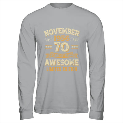 70 Years Awesome Vintage November 1956 70th Birthday Shirt & Hoodie | teecentury