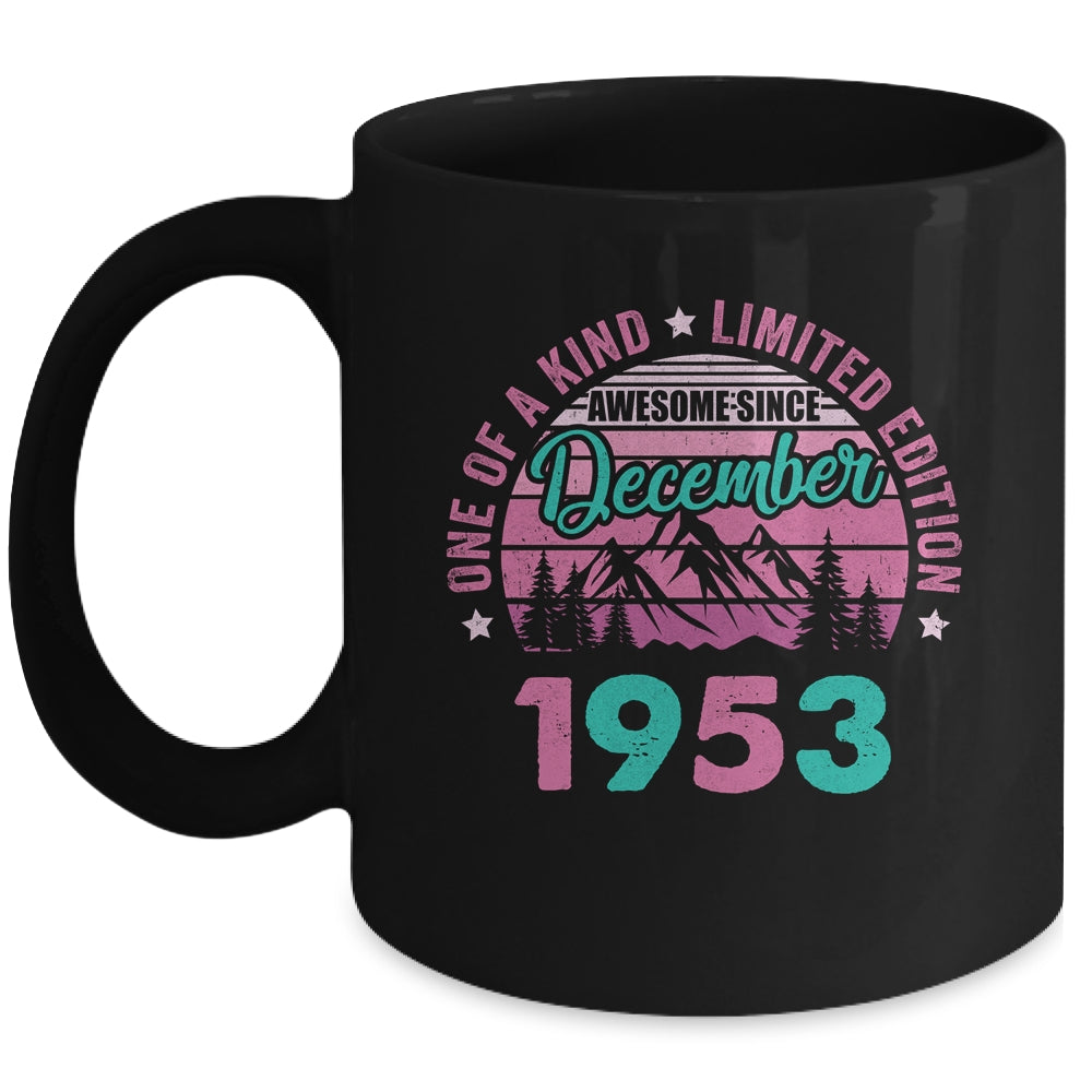 70 Years Old Awesome Since December 1953 70th Birthday Women Mug | teecentury