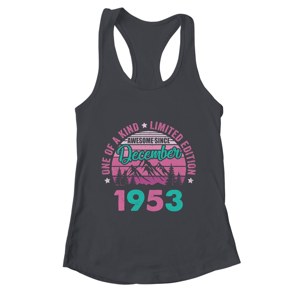 70 Years Old Awesome Since December 1953 70th Birthday Women Shirt & Tank Top | teecentury