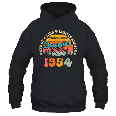 70 Years Old Awesome Since December 1954 70th Birthday Groovy Shirt & Tank Top | teecentury