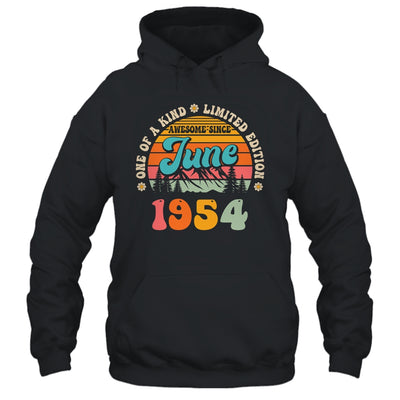 70 Years Old Awesome Since June 1954 70th Birthday Groovy Shirt & Tank Top | teecentury