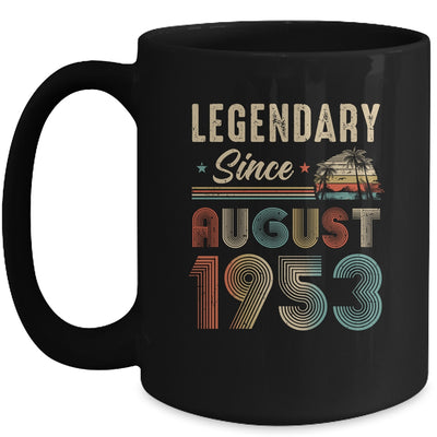 70 Years Old Legendary Since August 1953 70th Birthday Mug | teecentury