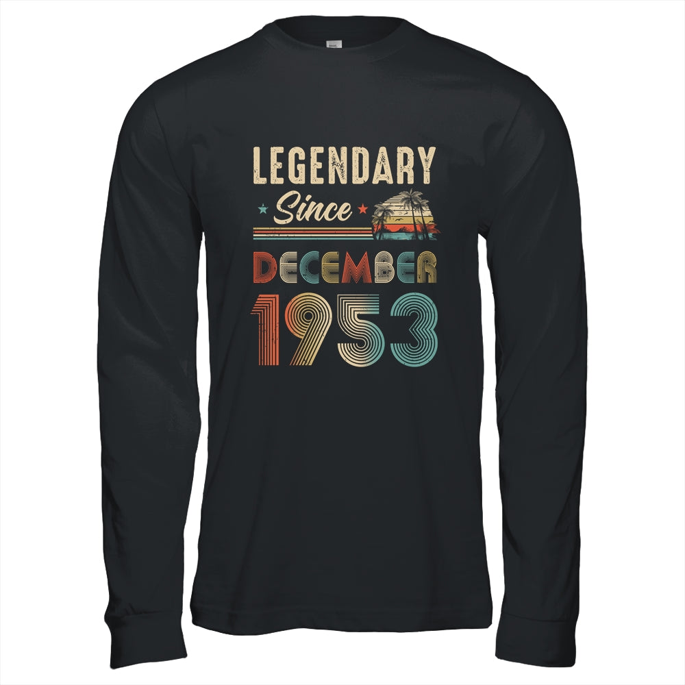 70 Years Old Legendary Since December 1953 70th Birthday Shirt & Hoodie | teecentury