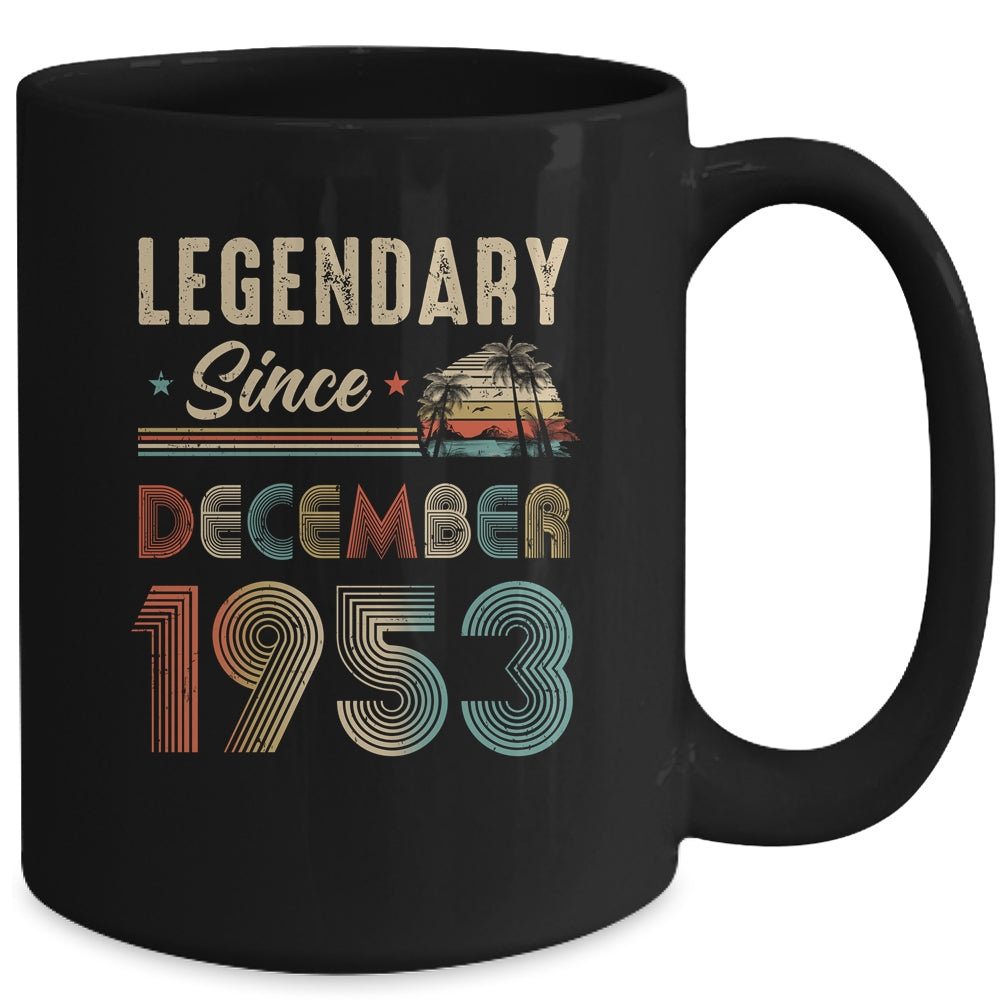 70 Years Old Legendary Since December 1953 70th Birthday Mug | teecentury