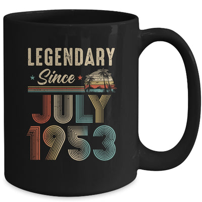 70 Years Old Legendary Since July 1953 70th Birthday Mug | teecentury