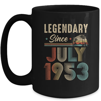 70 Years Old Legendary Since July 1953 70th Birthday Mug | teecentury