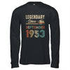 70 Years Old Legendary Since September 1953 70th Birthday Shirt & Hoodie | teecentury