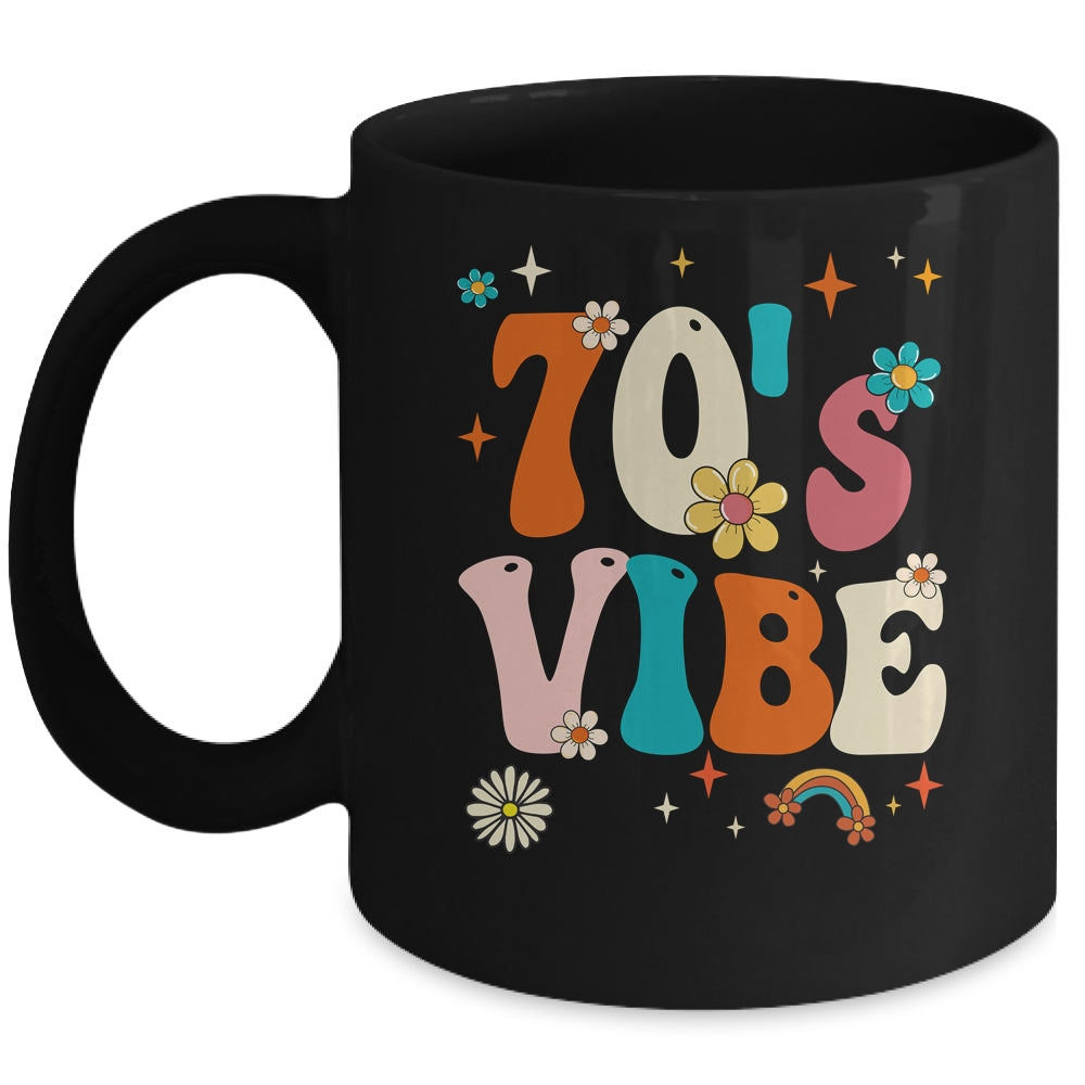 70's Vibe Costume 70s Party Outfit Groovy Hippie Peace Retro Mug | teecentury