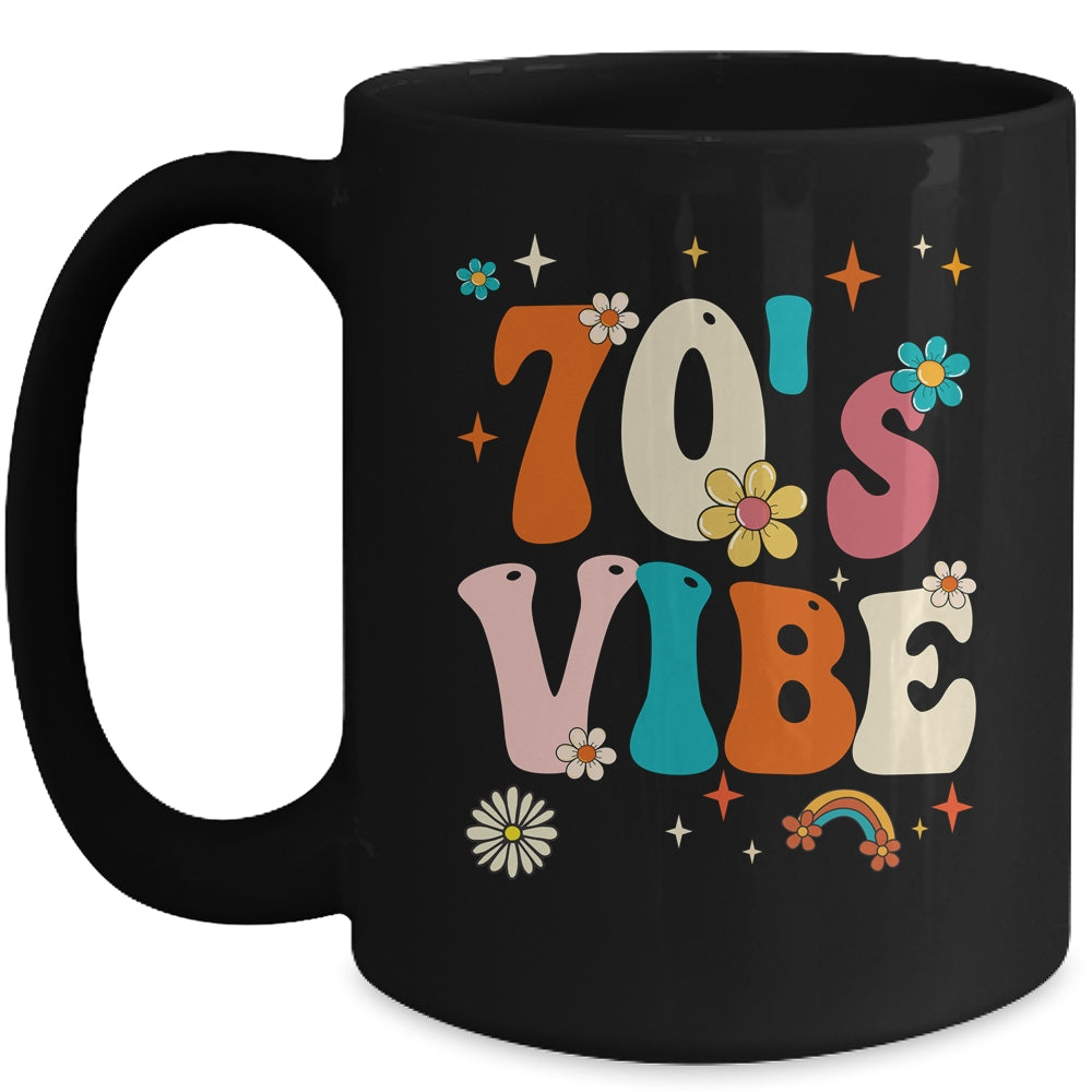 70's Vibe Costume 70s Party Outfit Groovy Hippie Peace Retro Mug | teecentury