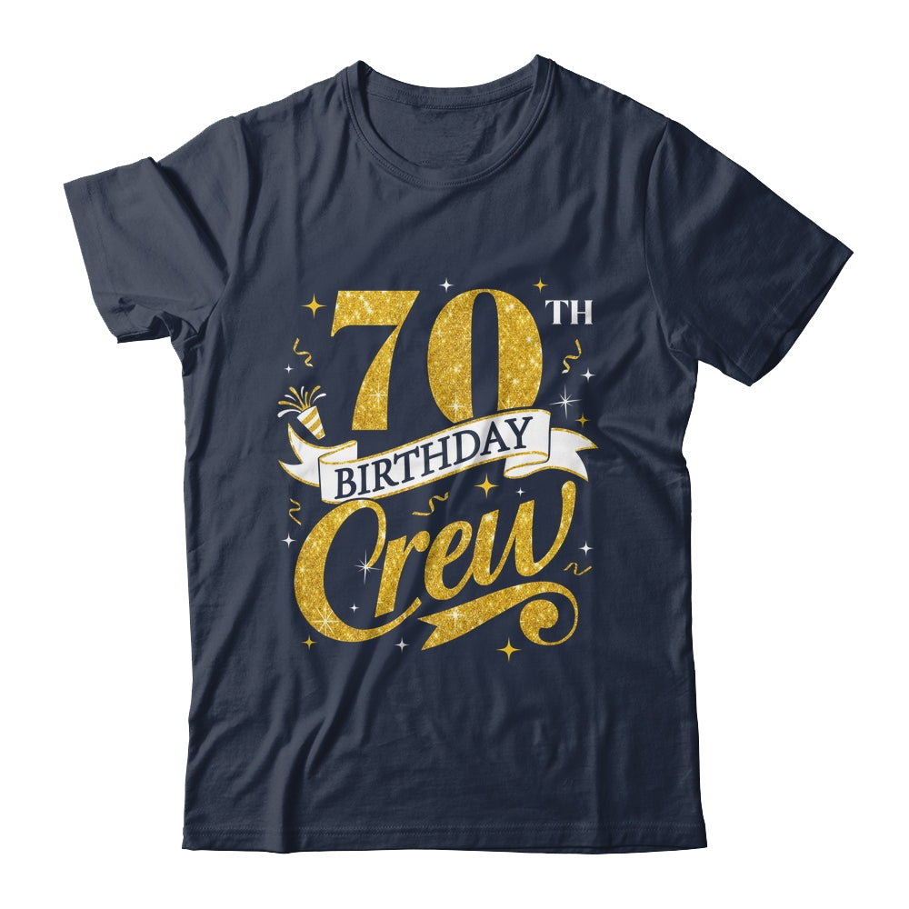 70th Birthday Crew 70th Bday Party Squad Friends Crown Funny Shirt & Tank Top | teecentury