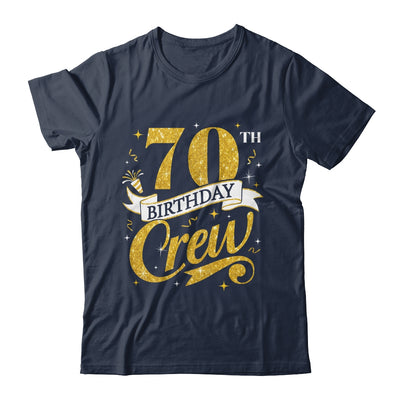 70th Birthday Crew 70th Bday Party Squad Friends Crown Funny Shirt & Tank Top | teecentury
