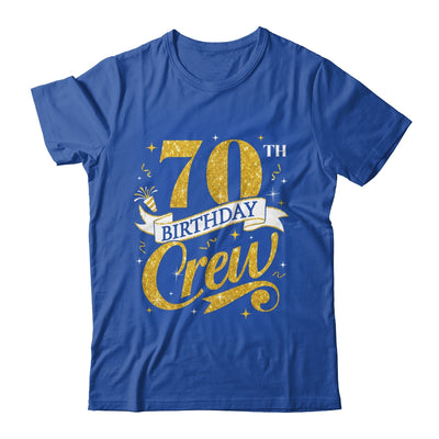 70th Birthday Crew 70th Bday Party Squad Friends Crown Funny Shirt & Tank Top | teecentury