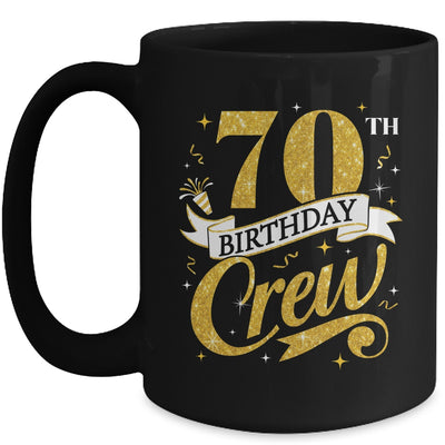 70th Birthday Crew 70th Bday Party Squad Friends Crown Funny Mug | teecentury