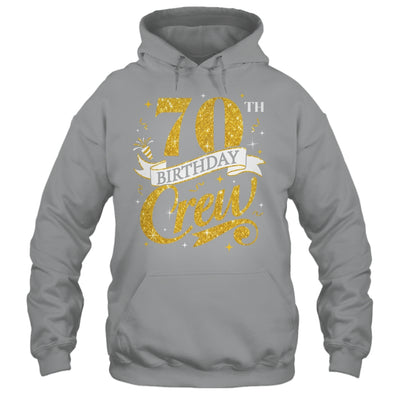 70th Birthday Crew 70th Bday Party Squad Friends Crown Funny Shirt & Tank Top | teecentury