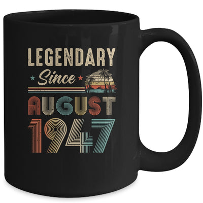 75 Years Old Legendary Since August 1948 75th Birthday Mug | teecentury