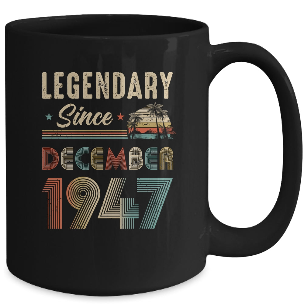 75 Years Old Legendary Since December 1948 75th Birthday Mug | teecentury