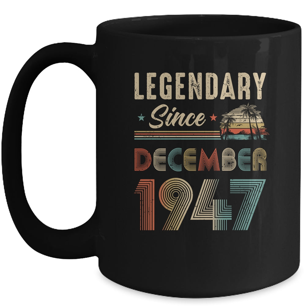 75 Years Old Legendary Since December 1948 75th Birthday Mug | teecentury