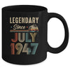 75 Years Old Legendary Since July 1948 75th Birthday Mug | teecentury