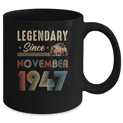 75 Years Old Legendary Since November 1948 75th Birthday Mug | teecentury