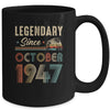 75 Years Old Legendary Since October 1948 75th Birthday Mug | teecentury