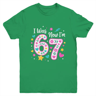 7 Year Old Birthday Girl I Was 6 Now I'm 7 Funny 67 Meme Youth Shirt | teecentury