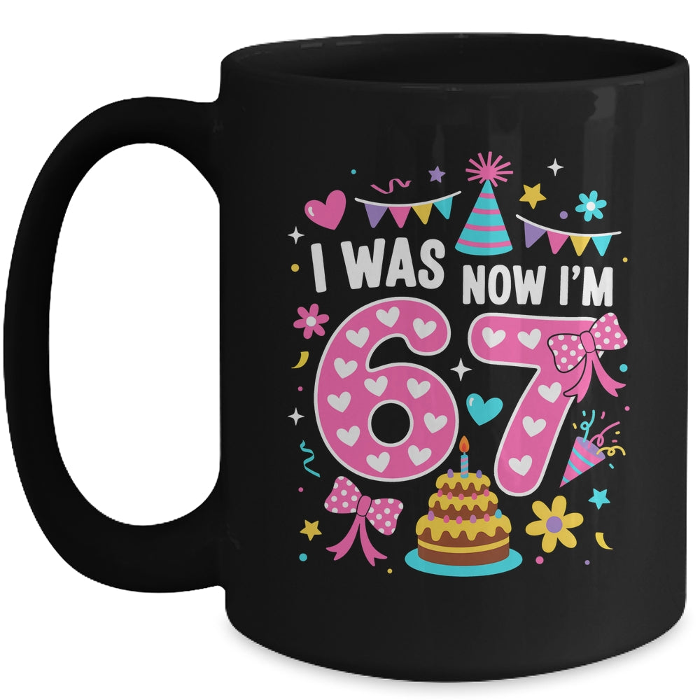 7 Year Old Birthday I Was 6 Now I'm 7 67 Funny Kids Girls Mug | teecentury